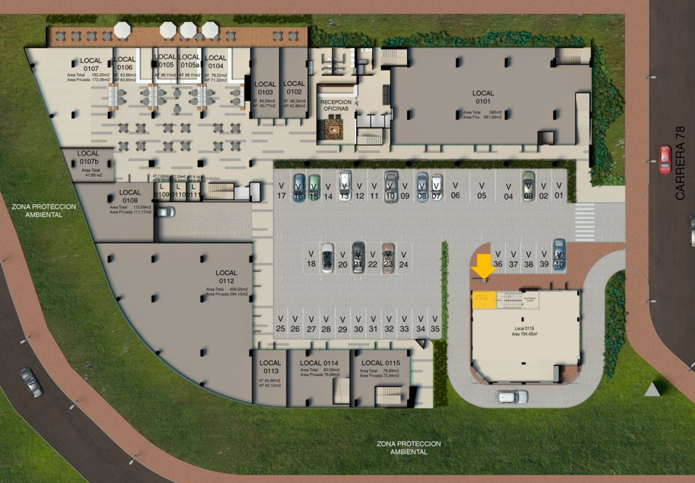 Ubicacion en Meridiano 13