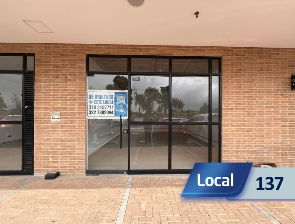 Local 137 Meridiano Novaterra en arriendo, Mosquera